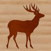 Free Vector Animal Image Silhouette image of a deer in a natural environment.