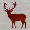 Free White-Tailed Deer Illustration A digital illustration of a white-tailed deer in silhouette, suitable for various design projects.