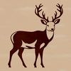A close-up illustration of a white-tailed deer in its natural habitat.
