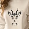 Beautiful Deer - Laser Engraver PNG