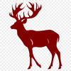 Deer Digital Artwork In SVG, PNG, PDF And DXF File Formats