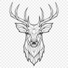 Free Unique Deer Digital Drawing