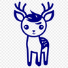 Creative Deer Image In SVG For Free Download