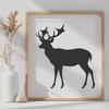 Deer Artwork In DXF File Format For Free Download