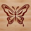 A colorful illustration of a butterfly with intricate patterns and details suitable for vector art and clip art designs.