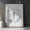 Beautiful Dragonfly SVG Clip Art Design A vector illustration of a colorful dragonfly with delicate wings and a slender body.