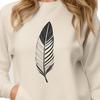 A single feather rendered as a vector graphic.
