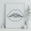 Luscious Lip Illustration Detailed illustration of human lips in vector format.