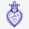 Free Sacred Heart Clipart for Personal Use Sacred Heart icon in vector format suitable for various applications