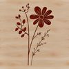 Free Wildflower Clip Art Vector Graphic A vector graphic of a single wild bloom in a natural setting.