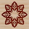 Snowflake Design for Christmas Crafts A delicate, intricate snowflake design, suitable for Christmas decorations or winter-themed projects.