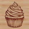 Edible Design Illustration SVG An editable vector design of a single serving dessert, ideal for personal or commercial projects.