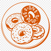 Beautiful Vector Art Donut Design A colorful illustration of a donut, ideal for vector art and graphics.