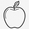 Green Leaf Apple Vector Art A detailed illustration of a ripe red apple with green leaves.