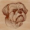 Cute Small Breed Dog Icon A small-breed dog breed with a friendly expression.