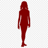 Simple Girl Clip Art Illustration A young girl designed as vector art with clean lines and simple shapes.