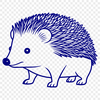 Cute Hedgehog SVG Clip Art for Cutting Machines A digital representation of a hedgehog suitable for use in cutting machines like Cricut or laser cutters.