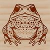 Beautiful Toad Clip Art A digital illustration of a wild animal, specifically a toad, created as an SVG file.