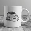 Donut Vector Graphic A vector graphic design of a sweet treat featuring a ring-shaped dessert with glaze.