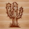 Simple Cactus Vector Design A vector graphic representation of a single cactus in a simple design style.