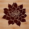 A stylized illustration of a desert plant, suitable for graphic design and digital crafting.