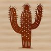 Beautiful Cactus Clipart A stylized vector design of a prickly cactus, suitable for use in graphic designs or as a stencil for crafts.