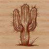 Prickly Delight: A Beautiful Cactus Design A detailed vector design of a cactus, ideal for crafting or gardening projects.