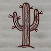Prickly yet Elegant Desert Flower A single-stemmed desert plant with sharp spines, commonly found in arid regions.