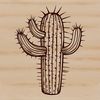 A detailed illustration of a desert-dwelling cactus plant.