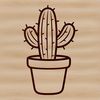 Minimalist Desert Cactus Illustration Illustration of a desert-dwelling cactus in a minimalist vector style.