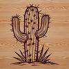 A simple vector image of a desert-dwelling cactus, ideal for digital crafting and DIY applications.