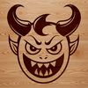 Satanic Figure Vector Design An editable vector design of a satanic figure, ideal for use in various digital projects and crafts.