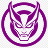 Halloween Icon SVG Art A stylized illustration of the devil, suitable for Halloween designs.