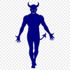 Halloween Decor Inspiration Image A stylized illustration of the devil, suitable for Halloween decorations or graphic design projects.