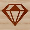 Faceted Geometric Pattern A geometric shape with sharp edges and faceted points.