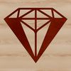 Beautiful Stylized Diamond Shape High-resolution SVG illustration of a stylized diamond shape.