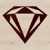 Beautiful Diamond Shape Vector Graphic A precise digital illustration of a diamond shape, created as a vector graphic in SVG format.