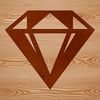 A precision-cut diamond shape, created in scalable vector graphics format for versatile use.