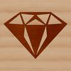 Geometric Diamond SVG Design A geometric diagram of a diamond shape created as a scalable vector graphic (SVG) design.