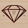 Scalable Vector Graphic Diamond Shape A geometric diamond design rendered as a scalable vector graphic (SVG).
