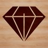 Geometric Shape Design A geometric shape with pointed corners and symmetrical sides, suitable for digital cutting machines.