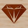 A geometric diamond shape designed as vector art for digital use.