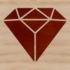Geometric Shape Illustration A geometric shape with sharp edges and pointed corners, typically used in graphic design and digital art.