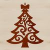 Simple SVG design featuring a minimalist Christmas tree silhouette.