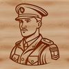 Free SVG Soldier Clip Art A simple illustration of a man in military uniform, suitable for various uses including clip art and vector design.