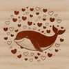 Beautiful Silhouette Whale Graphic Vector illustration of a whale in silhouette form, suitable for commercial or personal use.