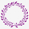 A floral wreath design created as a vector image.