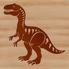 Free Prehistoric Creature Clipart A prehistoric dinosaur illustration made from vector shapes.