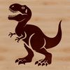 A prehistoric dino vector illustration in a digital format suitable for cutting machines and design software.