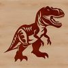 An SVG graphic representation of a friendly Stegosaurus dinosaur with textured scales.
